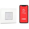 VEMER VE780200 ASSO - Termostato Wifi da Incasso, Cronotermostato con Programmazione Settimanale, Alimentazione 230 V, Compatibile con Google Home e Amazon Alexa, Bianco Opale