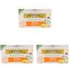 Twinings, Benessere Difesa, Tè Verde, Zenzero ed Echinacea Aromatizzati al Limone, con Vitamina C per il Benessere Immunitario, 1 Confezioni da 18 Filtri (Confezione da 3)