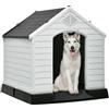 Generico Cuccia per Cani in Plastica per Esterno - Taglia Grande - Resistente e Impermeabile - Facile da Pulire - Ideale per Giardino e Cortile - 87,7x78,5x81,5 cm