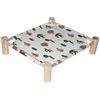 ETOPARS Cuccia Rialzata per Cani e Gatti, Lettino da Campeggio Portatile per Gatti, Lettino per Gatti Estate, Letto in Legno Antiscivolo Lavabile in Rete Traspirante per Gatti
