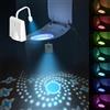 yotutun Luce LED WC LED Lampada Notturne Lgienici, USB Ricaricabile Toilette Lampada Luce Notturna a LED per WC 7 Colori Che Cambiano con Sensore di Movimento per Bagno e Toilette