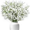 Roosea Fiore Artificiale Gipsofila 6 Pezzi Gypsophila Pianta Finte Bouquet di Artificiali Gypsophila Pianta per Feste di Nozze, Ghirlande fai da te, Composizioni Floreali, Decorazioni per la Casa