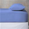 BANZAII TEXTILE INNOVATOR ONLINE Banzaii Lenzuolo sotto con Angoli Invernale Felpato in Flanella Anti-Pilling 100% Cotone Tinta Unita Due piazze Maxi Matrimoniale 180 x 200 Azzurro Scuro