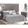 Cieffepi Home Collections VELVET Trapunta Piumone per letto singolo o matrimoniale (Matrimoniale 260x270 cm, Perla)