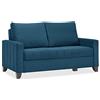EVERGREENWEB MATERASSI & BEDS EVERGREENWEB - Divano Letto 2 posti trasformabile in comodo Prontoletto con Materasso matrimoniale 140x190 cm - Tessuto morbido | Double (Blu)