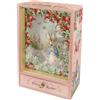 Trousselier Peter Rabbit. - Grande Scatola Musicale in Legno Tradizionale Pietra Coniglio Fragole Rosa - Scatola Musicale - Scatola per la Musica Ragazza Ragazzo Bambino - Regalo Battesimo Nascita
