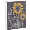 Primitives by Kathy 26853 - Retro in Legno Segno con Messaggio You Are My Sunshine