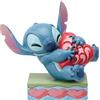 Enesco Jim Shore Stitch - Statuetta a forma di cuore che abbraccia