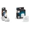 PHILIPS Hue White Ambiance 2 Faretti LED Smart, con Bluetooth, Attacco GU10, 5 W, Dimmerabili, Luce Bianca da Calda a Fredda, Bianco + Hue Bridge 2.0, Centro di Controllo del Sistema Hue, Bianco