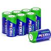 PKCELL Batterie al litio CR123A 3,0 V 1500 mAh, non ricaricabili, per sistema di allarme, fotocamere, confezione da 8