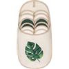 ONVAYA® Pantofole per ospiti in ABS, set da 6 pezzi, suola antiscivolo, pantofole in feltro, beige., 36/45 EU