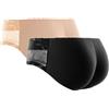 SUIUOI Butt Lifter Bodyshaper, Po Push Up, Mutande per la Pancia, Butt Lift Shapewear Modellante Miederslips, Butt Pads Miederhose Hip Enhancer Shapewear Biancheria Intima Senza Cuciture, Motivo