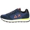 SUN68 Sneaker Running Tom Solid Fluo Suede/Nylon Navy Blue U24SU01 Z43102 46