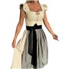 JokeLomple Dirndl da Donna Midi - Costume Tradizionale con Camicetta Dirndl Gonna Tradizionale Moda Vestito Abiti Lunghi Costume Sexy Festa Octoberfest e Vestiti Abito Oktoberfest Cameriera Abiti da Festa