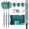 Target Darts Rove Soft Tip Darts, 90% Tungsten Dart Set, Barrel 10-20G | Freccette Verdi e Argento, Set di Freccette con Punte Pixel, Freccette elettroniche, Freccette con Punta Morbida