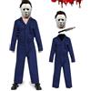Yearsahrk Michael Myers Costume per bambini, 3 pezzi, maschera horror Michael Myers, tuta con giocattolo di sangue, carnevale, Halloween, cosplay
