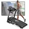 LOTTO Grande Tapis roulant elettrico pieghevole,4.75 CV,max.130kg,Bluetooth,FitShow/Kinomap/Zwift,inclinazione automatica15 livelli,computer LED,1-20 km/h,150x51 cm, 64 programmi, chiave di sicurezza
