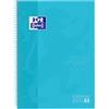 Oxford Quaderno microperforato Touch 80 fogli A4 Blu pastello