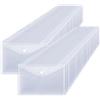DAJAVE Set di 60 buste in plastica A5, trasparenti con patta, portadocumenti in formato A5 con bottone a pressione, sacchetti trasparenti a5 per file, carta, ricevute, compiti