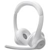 Logitech Cuffie Logitech zone 300 wireless/bluetouth Bianco