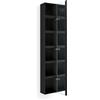 Lineabeta Colonna con anta a specchio Ciacole L.160X25 cm nero