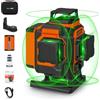 TakamineTech livella laser autolivellante 360x4 Pro,4d professionale livello laser verde 16 linee,adatto per lavori di costruzione,Batteria al litio da 5200mAh,telecomando e supporto rotante magnetica