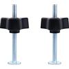 YUEXINYAN Set di 2 morsetti M8 per dadi in metallo ad azione rapida, con morsetto a T e impugnatura in plastica M8 per T-Slot T-Track