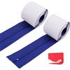 PEUTIER 2pz Cerniera Barriera Antipolvere, Protezione Istantanea Polvere Porta Telo Autoadesivo Doppia Cerniera Cerniera Resistente con Struttura Lama Cerniera Plastica Accessori (Blu)