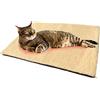 SUOXU Letto per gatti auto-riscaldante cuscino per gatti coperta per animali domestici senza riscaldamento elettrico,lavabile in lavatrice,tappetino caldo per interni ed esterni,60 x 45 cm