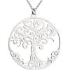 Aka Gioielli® - Collana con Ciondolo Albero della Vita e Cristalli in Argento 925 Rodiato, Modello Famiglia, Regalo donna e ragazza