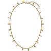 Purelei Collana boho (oro, oro rosa), collana impermeabile filigrana da donna, catena in acciaio inox con perle di vetro colorate, regalo da donna, lunghezza regolabile 40-45 cm, 40-45 cm, Acciaio