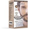 Generico Trattamento Crema Colorante uomo men colore tintura barba e baffi senza ammoniaca con Collagene e Olio di Avocado Renee Blanche Castano chiaro