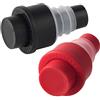 FMprofessional 21413.0 Tappo Sottovuoto, Rosso/Nero, 17 x 11.5 x 4 cm