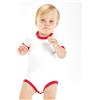 BabyBugz Abbigliamento personalizzate. Body cotone per neonato bicolore personalizzabile Babybugz Baby Ringer - BabyBugz personalizzate o neutre