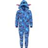 sarcia.eu Stitch Disney Pigiama Intero in Pile Blu per Bambini, Onesie con Cappuccio Oeko-Tex 3-4 Anni