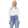 ONLY Camicia da Donna con Colletto a Scatola, Polsini Comodi ed Eleganti, Colore:Bianco, Taglia:L