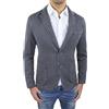 Evoga Blazer Giacca Uomo Grigio Nero Blu Beige Slim Fit Elegante Formale Casual in Cotone (IT, Testo, L, Regular, Regular, Grigio Scuro Antracite)