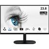 MSI PRO MP245V Monitor da 23,8 Full HD - Pannello VA (1920 x 1080), 100 Hz (con cavo HDMI), Schermo Eye-Friendly, Montabile VESA, Supporto Display Kit, Regolabile in inclinazione - HDMI 1.4, D-Sub