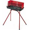 ompagrill BARBECUE A CARBONE IN ACCIAIO VERNICIATO E SMALTATO MOD.80 ECO 50280 OMPAGRILL