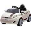 Globo Auto Elettrica Fiat 500e Bianca 12 V Radiocomandata