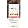 phyto Color kit 5,7 castano chiaro tabacco 1 latte 50 ml + 1 crema 50 ml + 1 maschera 12 ml