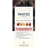 phyto Color kit 4 castano 1 latte 50 ml + 1 crema 50 ml + 1 maschera 12 ml