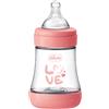 Chicco Biberon Neonato Perfect 5 Biberon Rosa Flusso Lento 0 Mesi+ 150 ml