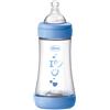 Chicco Biberon Neonato Perfect 5 Biberon Azzurro Flusso Medio 240 ml 2 Mesi+