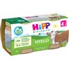 Hipp bio omogeneizzato vitello 2 pezzi da 80 g