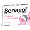 Benagol Pastiglie Fragola Senza Zucchero Antisettico per Cavo Orale 24 Pastiglie
