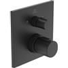 Ideal Standard - Ceratherm C100 Miscelatore termostatico ad incasso individuale con deviatore per vasca/doccia - Nero Seta
