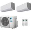 Daikin Climatizzatore Daikin Dual Split Inverter Serie SENSIRA 9000+12000 BTU Modello CTXF-C 9+12 con Unità Esterna 2MXF50A Classe A++