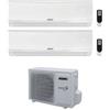 Aermec Climatizzatore Dual Split SPG 12+12 con MPG520 R-32 Inverter Wi-Fi Optional Classe A++ ,