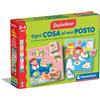 Clementoni Sapientino Montessori - Ogni Cosa al Suo Posto, Gioco Educativo per Bambini 2-4 Anni, Puzzle a Incastro per Riconoscere Oggetti e Ambienti, Made in Italy, Lingua Italiana, 16866